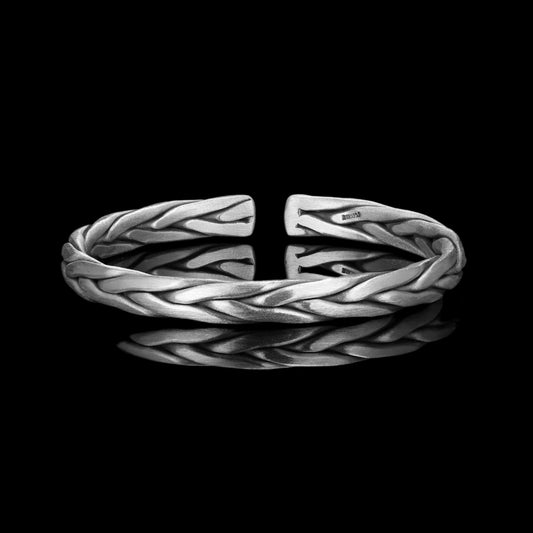 THE WOVEN BANGLE - 925 Sterlingsilber